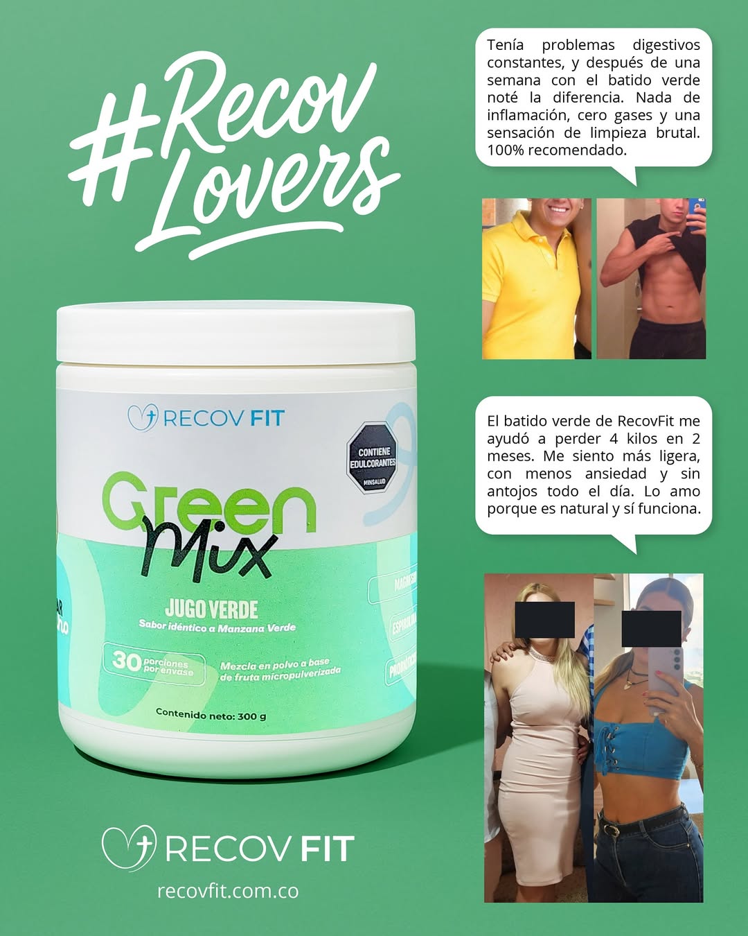 Exclusivo GREEN MIX Batido Verde