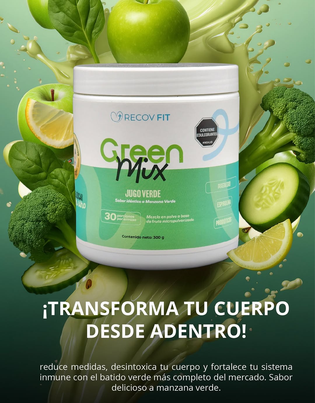 Exclusivo GREEN MIX Batido Verde