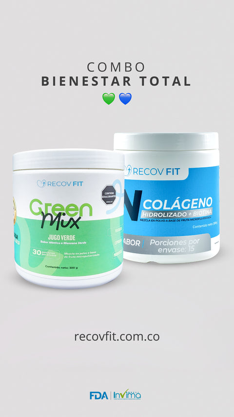 Colágeno + Batido Verde Green Mix